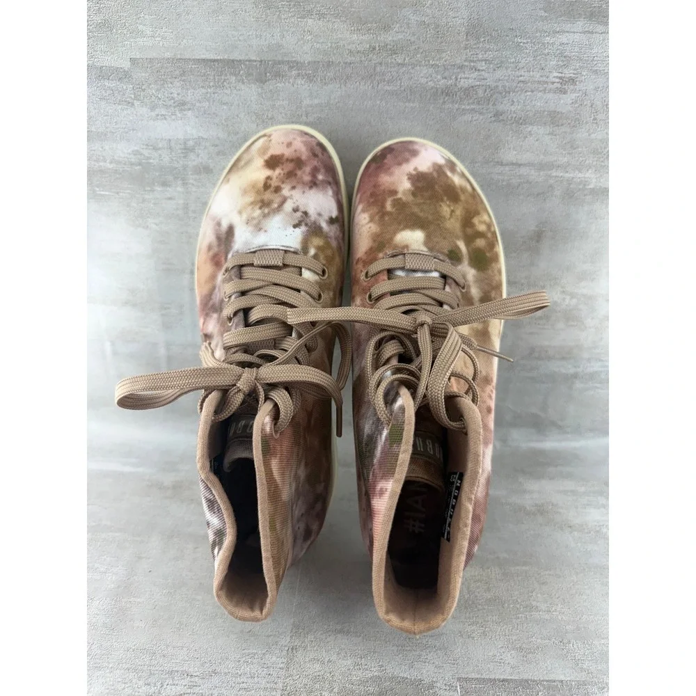 Nobull High Top Canvas Trainer Earth Tie Dye Sneakers Women 7.5 Mens 6